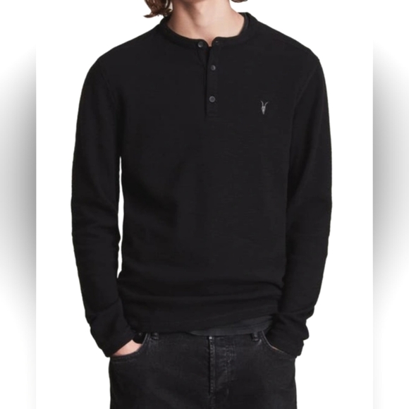 All Saints Shirts All Saints Muse Long Sleeve Thermal Henley Poshmark